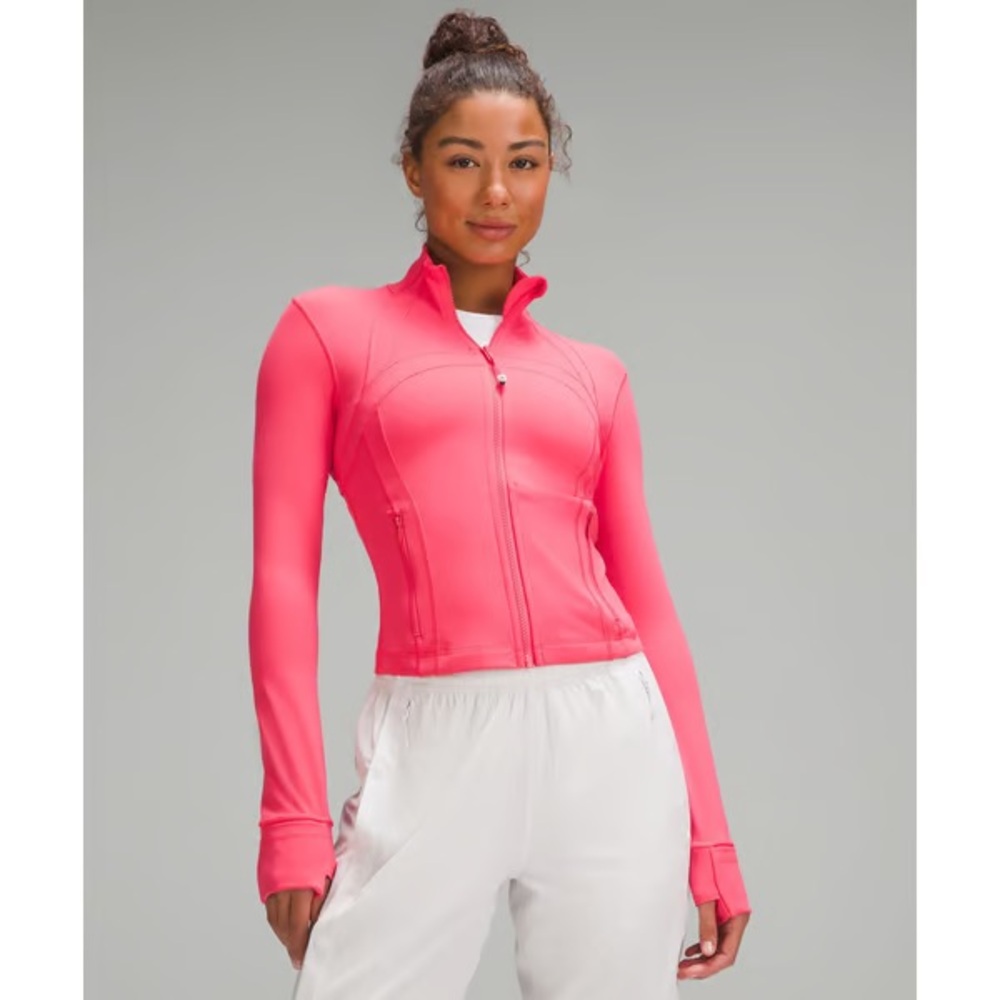 Lululemon Cropped Define Jacket in Glaze Pink- Size 10